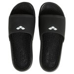 Claquettes de natation - arena - marco box + hook - adulte - noir - caoutchouc