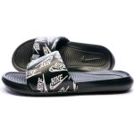 Claquettes - nike - victori one slide print - noir - bride synthtique - semelle en caoutchouc