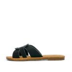 Claquettes noires femme chattawak pace
