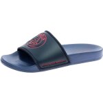 Claquettes - paris saint germain - adulte - bleu - pvc / gomme - plat