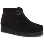 Clarks wallabee bottes  lacets originales et iconiques en daim noir pour femmes (noir daim 37. 5)