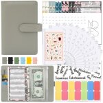 Inf classeur � anneaux a6 avec planificateur de budget gris