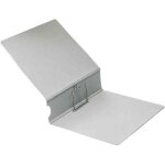 Classeur darchives a4 - leitz - cuir gris - mcanisme nickel - capacit 600 feuilles - dos 75 mm