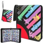 Classeur carte pour cartes � collectionner kenlumo - cahier range classeur carte 720 cartes - multicolore ...