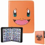 Classeur carte pour cartes  collectionner kenlumo - cahier range classeur carte 720 cartes - orange