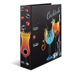 Classeur - herma - flavors cocktails - a4 - 70 mm - carton solide - imprim� floral