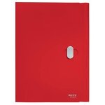 Classeur - leitz - 46220025 - polypropyl�ne - 3 rabats - capacit� 150 feuilles - rouge