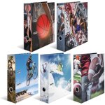 Classeur � levier - herma - lot de 5 - dos 70 mm - motif sport - finition brillante