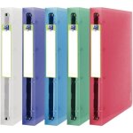Classeur 4 anneaux dos 4 cm a4 + assortis 2nd life semi - rigide oxford