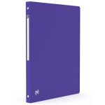 Classeur - oxford - souple - 4 anneaux - violet - 245 x 31 cm