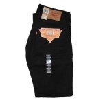 Le classique - jeans levis 501 noir coupe droite homme