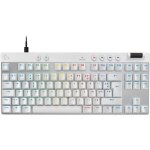 Clavier gamer - filaire - logitech g - pro x tkl rapid - azerty - blanc