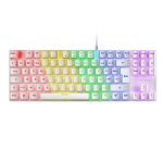 Clavier gamer m�canique - mars gaming - mk80 rgb - blanc - azerty - �clairage rgb personnalisable
