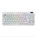 Clavier gamer - sans fil - logitech g - pro x tkl lightspeed - azerty - m�canique - r�tro�clair� - blanc ...