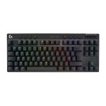 Clavier gamer - sans fil - logitech g pro x tkl lightspeed - azerty - m�canique - r�tro�clair� - noir ...