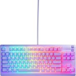 Clavier gaming filaire - steelseries - apex 3 tkl - azerty - lavande
