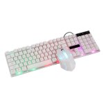 Clavier de joueur ensemble souris et clavier de jeu lumineux led blanc Clavier de joueur ensemble souris et clavier de jeu lumineux led blanc