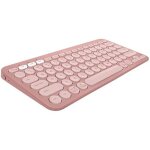Clavier - logitech - k380s - qwerty espagnol - bluetooth - rose