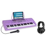 Clavier - mcgrey - bk - 4910vt clavier débutant pack incl. casque violet Clavier - mcgrey - bk - 4910vt clavier débutant pack incl. casque violet