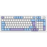 Clavier m�c�nique pbt gasket - the g - lab - keyz elite 400 wb - triplemode - azerty - rgb - windows ...