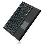 Clavier mini - keysonic - ack - 540u + - usb - touchpad int�gr� - noir mat