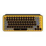 Clavier - sans fil - logitech - pop keys - azerty - m�canique - touche emoji - jaune