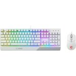 Clavier + souris - azerty - msi - vigor gk30 combo white fr - rtroclair - blanc