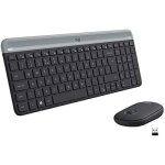 Clavier et souris sans fil logitech mk470 - qwerty italien - noir