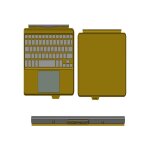 Clavier - targus - gp - jkt636tgb - noir - filaire - pour galaxy tab active4 pro