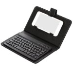 Clavier de téléphone mobile sans fil bluetooth avec Étui en cuir pu mini Étui en cuir dordinateur en ... Clavier de téléphone mobile sans fil bluetooth avec Étui en cuir pu mini Étui en cuir dordinateur en ...