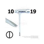 Cl� � bougie de 10 et 19 avec embout tournevis plat