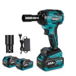 Cl  chocs sans fil 1 / 2 pouce 800nm avec 22m douille - yofidra - 2x batteries