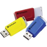 Verbatim v store n click cl usb 16 gb jaune rouge bleu 49306 usb 3. 1 (gen 1)