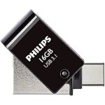 Cl usb 2 - en - 1 - philips - otg dition ultra speed - 16 go - usb - c / usb 3. 1 - 180 mo / s