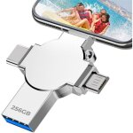 Cl� usb 256 go 4 en 1 - hautstore - usb 3. 0 - haute vitesse - compatible android et pc