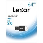 Cl usb - lexar - jumpdrive v40 - 64go - usb 2. 0 - noir