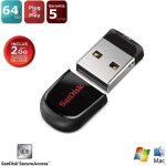 Clé usb cruzer fit - sandisk - 64gb - 2. 0 - noir / rouge Clé usb cruzer fit - sandisk - 64gb - 2. 0 - noir / rouge