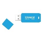Cl usb integral neon - 128 go - usb 2. 0 - bleu fluorescent