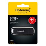 Cl� usb - intenso - speed line 3. 2 - 64go - noir