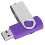 Cl� usb rotative salutuya - violet - 32 go - usb 2. 0