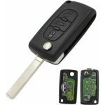 Cl vierge complte 3 boutons coffre ce0523 pour peugeot 307 cc 308 407 607 expert jumpy citron c4 c5 ...