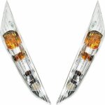 Clignotant scoot adaptable piaggio 50 zip 2000 + av transparent a ampoule (paire) - replay - * *