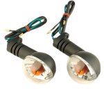 Clignotant scooter tunr adaptable ludix / xp6 / xps / xr6 noir / transparent - homologue ce (pr)