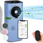 Climatiseur mobile avec �vacuation - klarstein - 12000 btu - fonction ventilateur & d�shumidificateur ...