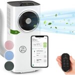 Climatiseur mobile klarstein 12000 btu - fonction ventilateur & d�shumidificateur - blanc