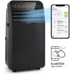 Climatiseur mobile avec evacuation - klarstein - 7000 btu - commande via app - fonction ventilateur & ...