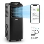 Climatiseur mobile klarstein 9000 btu - refroidisseur dair silencieux - rafraichisseur dair - noir