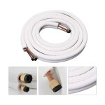 Climatiseur pi�ces tube de climatiseur tuyau de cuivre � serpentin isol� 1 / 4 3 / 8 en cuivre 5 m tuyau ...