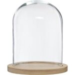 Cloche dcorative en verre - atmosphera crateur dintrieur - shine - naturel - beige