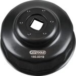 Cloche pour filtre � huile - kstools - diam�tre 64 mm - 14 cannelures - noir